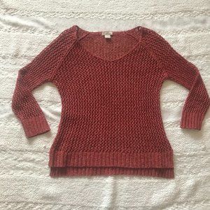 Lucky Brand Red Knit Sweater size L